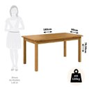 Ver imagem 3 de Conjunto com Mesa de Jantar 180cm e 8 Cadeiras Estofadas 100% Madeira Maciça Napoli Espresso Móveis Marrom/Nogueira/Cinza