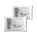 Ver imagem 1 de Kit 2 Travesseiro Pluma Ganso Confortável Antiacaro 70x50cm