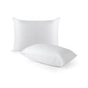 Ver imagem 3 de Kit 2 Travesseiro Pluma Ganso Confortável Antiacaro 70x50cm