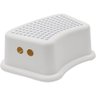 Banquinho 1 Degrau Step Banheiro Buba Infantil Anti Derrapante Branco e Cinza - 1