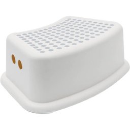 Banquinho 1 Degrau Step Banheiro Buba Infantil Anti Derrapante Branco e Cinza - 5 Banquinho 1 Degrau Step Banheiro Buba Infantil Anti Derrapante Branco e Cinza - 5