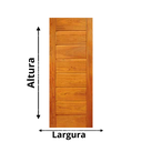 Ver imagem 2 de Folha de Porta Madeira Maciça Modelo Bbb (a) 210 X (l) 82 Madeira Angelim