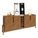 Ver imagem 2 de Aparador Buffet Sala Lizz 190cm com Pés de Madeira Maciça Cedro