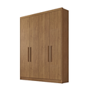 Ver imagem 1 de Guarda Roupa Solteiro 4 Portas Moderni 100% Mdf Cumaru