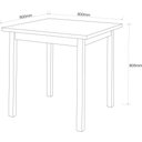 Ver imagem 3 de Mesa para Cozinha Auxiliar ou de Jantar Modelo Elisa 80x80cm:preto