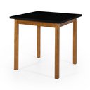 Ver imagem 2 de Mesa para Cozinha Auxiliar ou de Jantar Modelo Elisa 80x80cm:preto