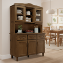 Ver imagem 1 de Cristaleira 5 Portas 3 Gavetas Brasil Cavazotto 