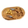 Jogo Tábua Para Queijo Bambu com Faca e Garfo - Yangzi - 2