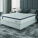 Ver imagem 3 de Cama Box Casal Queen Colchão Molas Ensacadas com Pillow Sevilha 158x198x71cm Branco/cinza Hellen