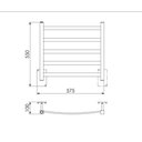 Ver imagem 2 de Toalheiro Térmico Pq. Sapphire Premium Preto Fosco Crismoe Fio oculto