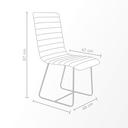 Ver imagem 2 de Conjunto 2 cadeiras Cristal Base Preto Linho:Tramado Bege