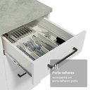Ver imagem 3 de Armário de Cozinha Compacta 190cm com Cristaleira Branco Agata Madesa 01 Branco