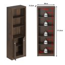 Ver imagem 2 de Armário para Escritório 60cm 2 Portas 3 Prateleiras Me4110 Tecno Mobili - Rústico