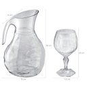 Ver imagem 3 de Kit Jarra 2,3L E 6 Taças 350ml Jogo De Refresco Tango Servir Água Suco Transparente UZ