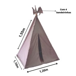 Barraca Infantil Tenda de Índio /cabana Festa do Pijama Bege - 7