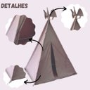 Ver imagem 2 de Barraca Infantil Tenda de Índio /cabana Festa do Pijama Bege