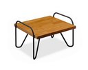 Ver imagem 2 de Mesa de Centro com Pés em Metal Tubular Gênova Pinus / Metal Preto - Luapa