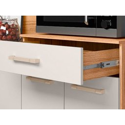 Kit de Cozinha 7 Portas Freijo/off White Cristal Yara Nicioli - 3