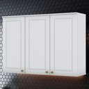 Ver imagem 2 de Armario Aéreo 3 Portas Mdf 120 Cm Americana C352 Branco Henn