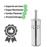 Escova Vaso Sanitário Privada Limpeza Higienização Aço Inox - 4