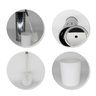 Escova Vaso Sanitário Privada Limpeza Higienização Aço Inox - 3
