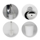 Ver imagem 3 de Escova Vaso Sanitário Privada Limpeza Higienização Aço Inox