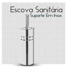 Escova Vaso Sanitário Privada Limpeza Higienização Aço Inox - 2