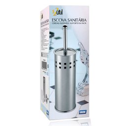 Escova Vaso Sanitário Privada Limpeza Higienização Aço Inox - 6