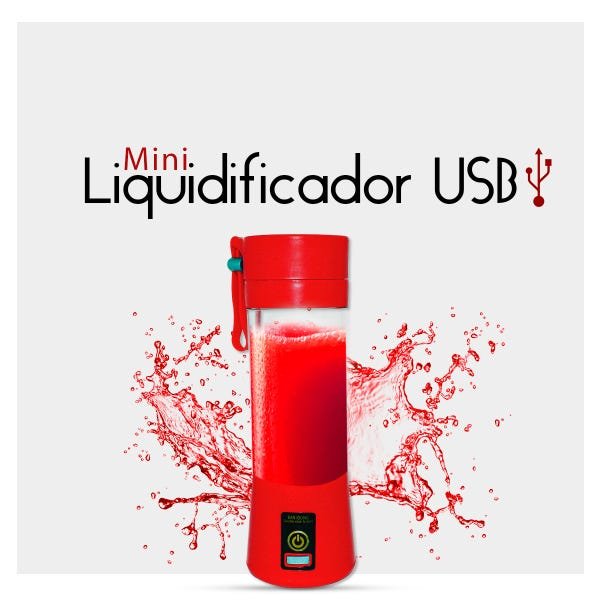 Mini Liquidificador Portátil Pratico Recarregável 6 Laminas - 2