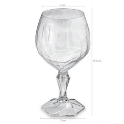 Taça Para Água Suco 350ml Plástico UZ Tango Transparente - 3