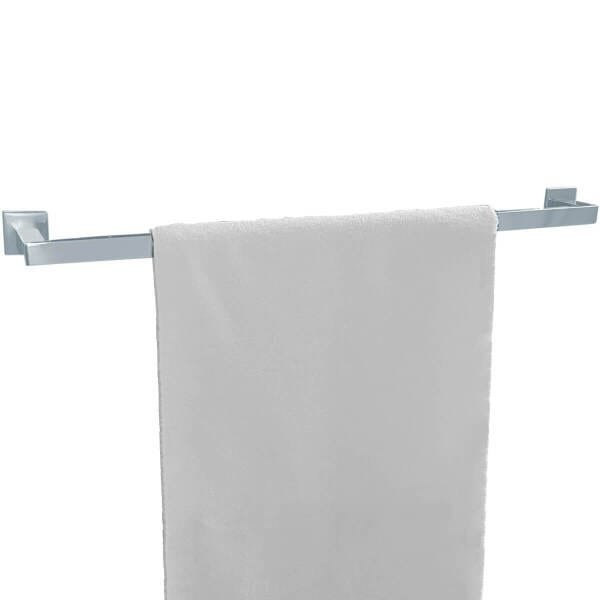 Suporte Porta Toalha De Banho Toalheiro 60cm Aço Inox Parede - 1
