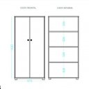 Ver imagem 5 de Armário Multiuso 2 Portas BAM 03 Office BRV Móveis