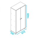 Ver imagem 3 de Armário Multiuso 2 Portas BAM 03 Office BRV Móveis