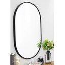 Ver imagem 3 de Espelho Oval 70x50cm com Moldura Alumínio Preto