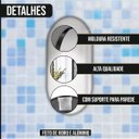 Ver imagem 5 de Espelho Oval 70x50cm com Moldura Alumínio Preto