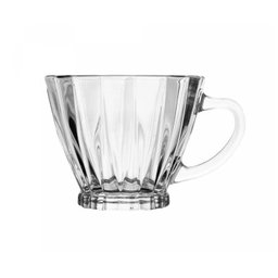 Conjunto 2 Xícaras para Café de Cristal com Pires Radial 180ml - Lyor - 2
