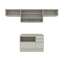 Ver imagem 4 de Cozinha Compacta 100% MDF com Aéreo Basculante Vidro e Balcão Pia com Tampo Fineze