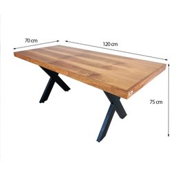 Mesa Industrial Texas Madeira Ecologica 1,20m - 4