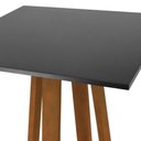 Ver imagem 3 de Mesa Bistrô Madri 4 Lugares Quadrada MDF Laqueado Amêndoa e Preto
