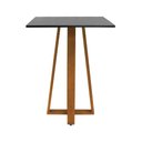 Ver imagem 2 de Mesa Bistrô Madri 4 Lugares Quadrada MDF Laqueado Amêndoa e Preto