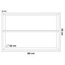 Ver imagem 4 de Kit Área de Serviço e Lavanderia com 02 Armários Aéreo 80cm 100% Mdf Branco - Desk Design Lux