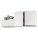Ver imagem 1 de Kit Área de Serviço e Lavanderia com 02 Armários Aéreo 80cm 100% Mdf Branco - Desk Design Lux