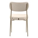 Ver imagem 6 de Cadeira Jantar Estofada Pé Metal Rosê Kit 4 Lavy Boucle Bege S08 - Mpozenato