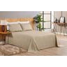 ROUPA DE CAMA CASAL SUPER KING CLASSIC COBRE LEITO AREZZO TECIDO PIQUET 03 PECAS SUPER PRATICO - 2