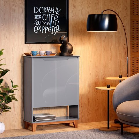 Sapateira Hall Flow Cinza