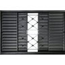 Janela Veneziana 4f 100x100 Req. 7 Cm sem Vidro Grade Xadrez - 1