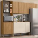 Ver imagem 2 de Cozinha 4 Pecas 251 Cm Mdf Vert Plus Freijo Freijo Soft Ktp