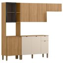 Ver imagem 1 de Cozinha 4 Pecas 251 Cm Mdf Vert Plus Freijo Freijo Soft Ktp