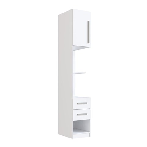 Módulo Mesa de Cabeceira Esquerdo 40cm com 1 Porta e 2 Gavetas Integrato