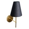 Arandela Luminaria de Parede P/ Quarto ou Corredor Interno Cúpula E27 Bivolt - Dourado Cup Preto - 1 - 6